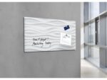 Glasmagneetbord Sigel Artverum 910x460x15mm White Wave