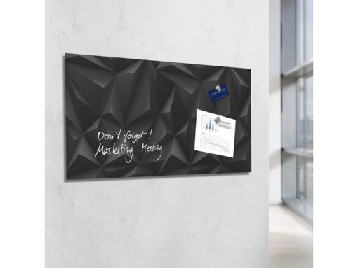 Glasmagneetbord Sigel Artverum 910x460x15mm Black Diamond