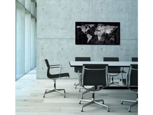 Glasmagneetbord Sigel Artverum 910x460x15mm wereldkaart
