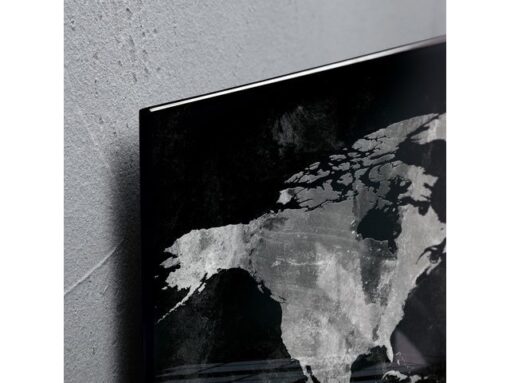 Glasmagneetbord Sigel Artverum 910x460x15mm wereldkaart