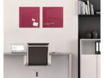 Glasmagneetbord Sigel Artverum 480x480x15mm bessenrood