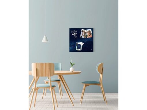 Glasmagneetbord Sigel GALAXY 480x480x15mm 3 magn +          bevestigingsmateriaal