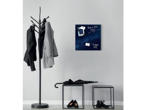 Glasmagneetbord Sigel GALAXY 480x480x15mm 3 magn +          bevestigingsmateriaal