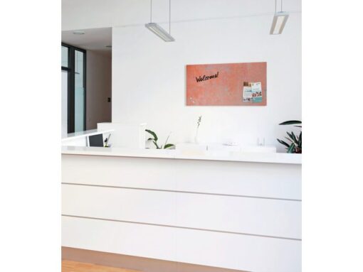 Glas-magneetbord Sigel Artverum Red Wall mat. 910x460x15 mm.