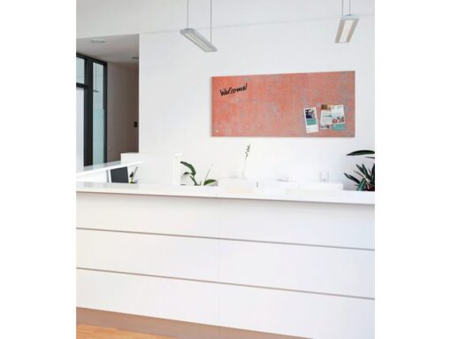 Glas-magneetboard Sigel Artverum Red Wall mat. 1300x550x18mm