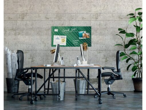 Glasmagneetboard Sigel mat PALM LEAFS 910x460x15mm 3 magn + bevestigingsmateriaal