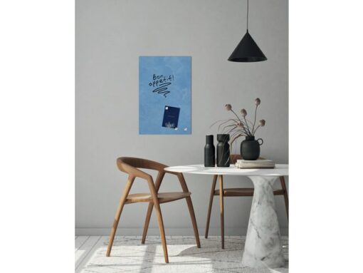 Glas-magneetborad Sigel Artverum Blue Structure mat.        600x400x15mm