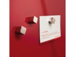 Glasmagneetbord Sigel Artverum LED light 480x480x15 rood