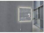 Glasmagneetbord Sigel Artverum LED light 480x480x15         betondesign