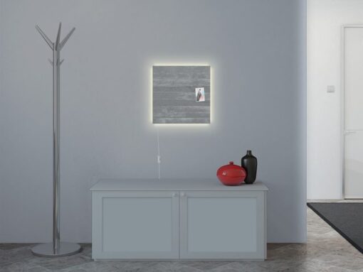 Glasmagneetbord Sigel Artverum LED light 480x480x15         betondesign