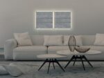 Glasmagneetbord Sigel Artverum LED light 480x480x15         betondesign