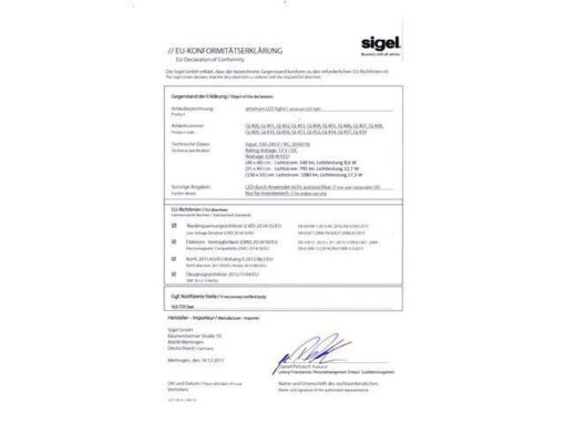 Glasmagneetbord Sigel Artverum LED light 480x480x15         betondesign