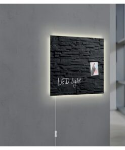 maar ook als combinatie van verschillende formaten en vormen helemaal in de zin van "style your room". Design objecten in combinatie met LED verlichting is een echte Must-have. Glas-magneetborden zijn borden die aan de wand worden bevestigd - op kantoor