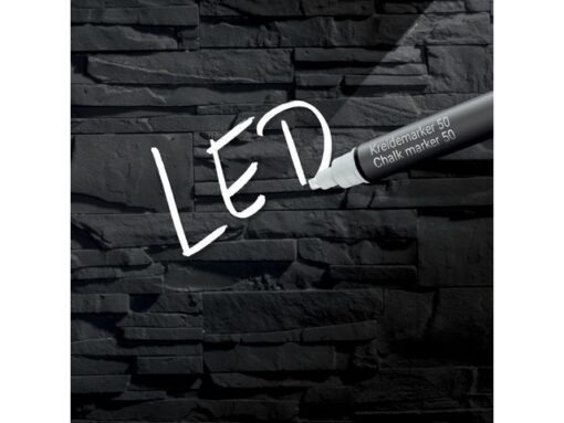 Glasmagneetbord Sigel Artverum LED light 480x480x15 leisteen