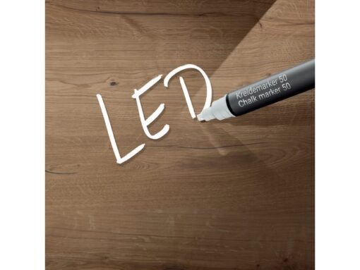 Glasmagneetbord Sigel Artverum LED 480x480x15 Natural Wood