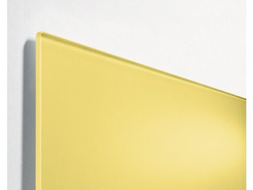 Glas-magneetboard Sigel Artverum mat pastelgeel.            600x400x15mm
