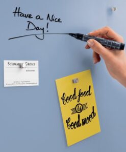maar ook als combinatie van verschillende formaten en vormen helemaal in de zin van "style your room". Glas-magneetborden zijn borden die aan de wand worden bevestigd - op kantoor