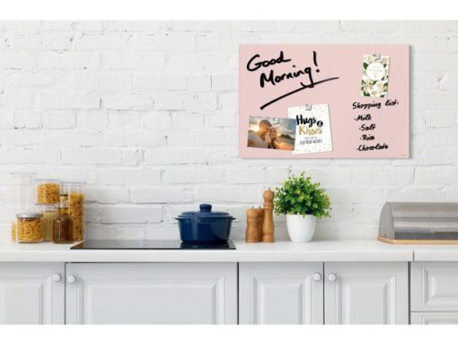 Glas-magneetbord Sigel Artverum mat rosé. 600x400x15mm