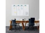 Glasmagneetbord XL Sigel mat super wit 1500x1000x18mm 2 magn