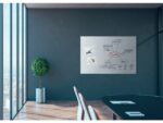 Glasmagneetbord XL Sigel mat super wit 1500x1000x18mm 2 magn