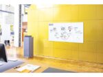 Glasmagneetbord XL Sigel mat super wit 2000x1000x18mm 2 magn