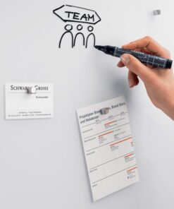 maar ook als combinatie van verschillende formaten en vormen helemaal in de zin van "style your room". Glas-magneetborden zijn borden die aan de wand worden bevestigd - op kantoor