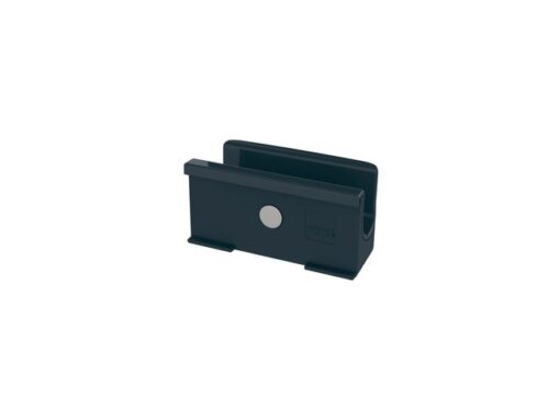 Sigel Stiftenhouder, antraciet, inclusief magnetische clip voor   bevestiging aan het glas-magneetbord, kunststof, 75x37x35