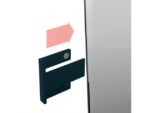 Sigel Stiftenhouder, antraciet, inclusief magnetische clip voor   bevestiging aan het glas-magneetbord, kunststof, 75x37x35