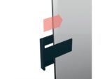 Sigel Stiftenhouder, antraciet, inclusief magnetische clip voor   bevestiging aan het glas-magneetbord, kunststof, 75x37x35