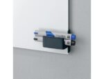 Sigel Stiftenhouder, antraciet, inclusief magnetische clip voor   bevestiging aan het glas-magneetbord, kunststof, 75x37x35