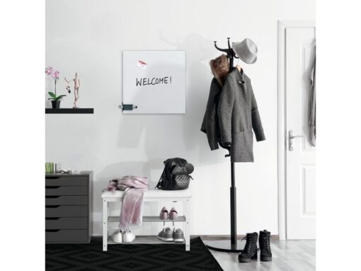 Sigel Stiftenhouder, antraciet, inclusief magnetische clip voor   bevestiging aan het glas-magneetbord, kunststof, 75x37x35