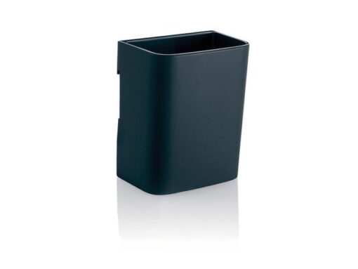 Sigel Stiftenkoker S, antraciet, inclusief magnetische clip voor  bevestiging aan het glas-magneetbord, kunststof, 75x94x51