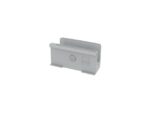 Sigel Stiftenhouder, lichtgrijs, inclusief magnetische clip voor  bevestiging aan het glas-magneetbord, kunststof, 75x37x35