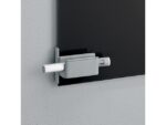 Sigel Stiftenhouder, lichtgrijs, inclusief magnetische clip voor  bevestiging aan het glas-magneetbord, kunststof, 75x37x35