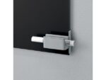Sigel Stiftenhouder, lichtgrijs, inclusief magnetische clip voor  bevestiging aan het glas-magneetbord, kunststof, 75x37x35
