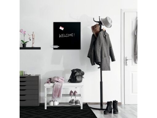 Sigel Stiftenhouder, lichtgrijs, inclusief magnetische clip voor  bevestiging aan het glas-magneetbord, kunststof, 75x37x35