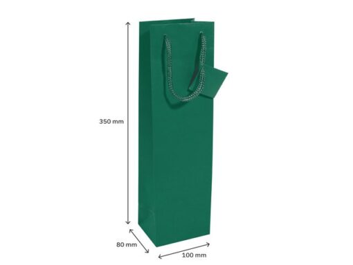 Cadeautas Sigel fles, opaal groen