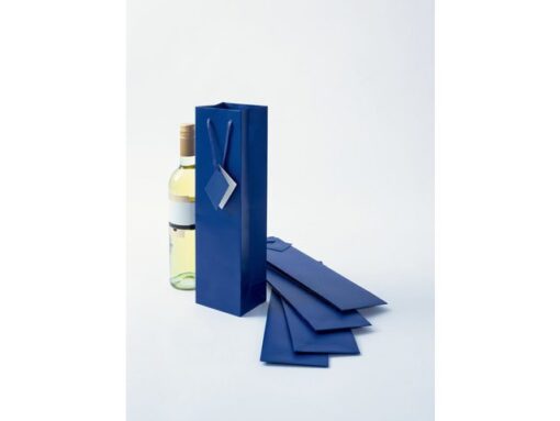 Cadeautas Sigel fles, ultramarijn blauw