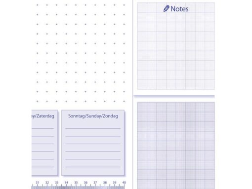 Bureauonderlegger Sigel LiLac 59,5x41cm, 80 grams papier,   30 vel, 3-jaars kalender. Kalender 2023/24/25.