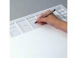 Bureauonderlegger Sigel Protect 59,5x41cm, 80gr papier, 40  vel, met transparante kunststof beschermrand. 2024/2025