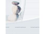 Bureauonderlegger Sigel Harmonie 59,5x41cm, 80 grams        papier, 30 vel, Kalender 2023/24/25.