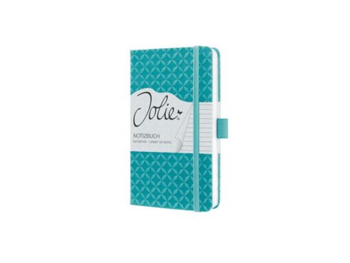 Notitieboek Sigel Jolie Flair A6 hardcover gelinieerd Aqua  groen
