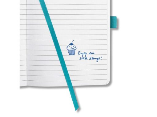 Notitieboek Sigel Jolie Flair A5 hardcover gelinieerd aqua  groen