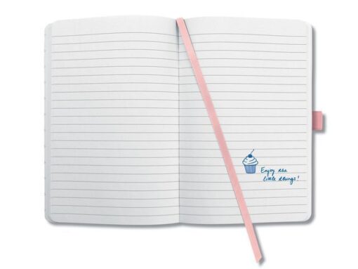 Notitieboek Sigel Jolie Flair A6 hardcover gelinieerd rose
