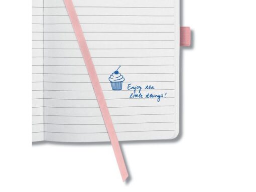 Notitieboek Sigel Jolie Flair A6 hardcover gelinieerd rose