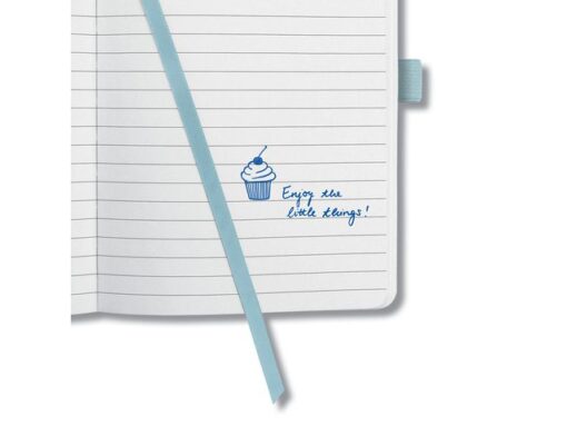 Notitieboek Sigel Jolie Flair A6 hardcover gelinieerd sky   blue