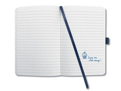 Notitieboek Sigel Jolie Impress A6 hardcover gelinieerd     'Midnight Blue'