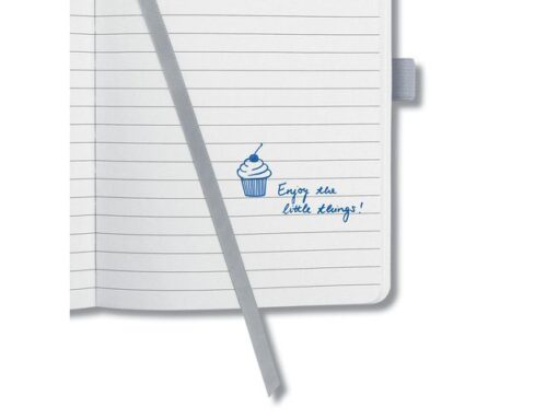 Notitieboek Sigel Jolie Impress A6 hardcover gelinieerd     'Glacier Grey'