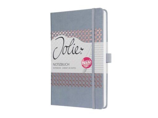 Notitieboek Sigel Jolie Impress A5 hardcover gelinieerd     'Glacier Grey'