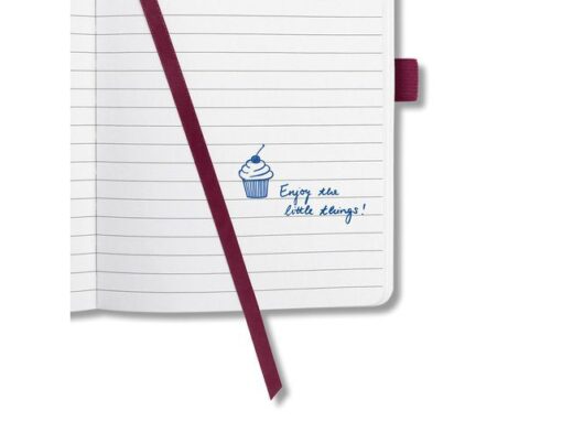 Notitieboek Sigel Jolie Beauty A6 hardcover gelinieerd roze